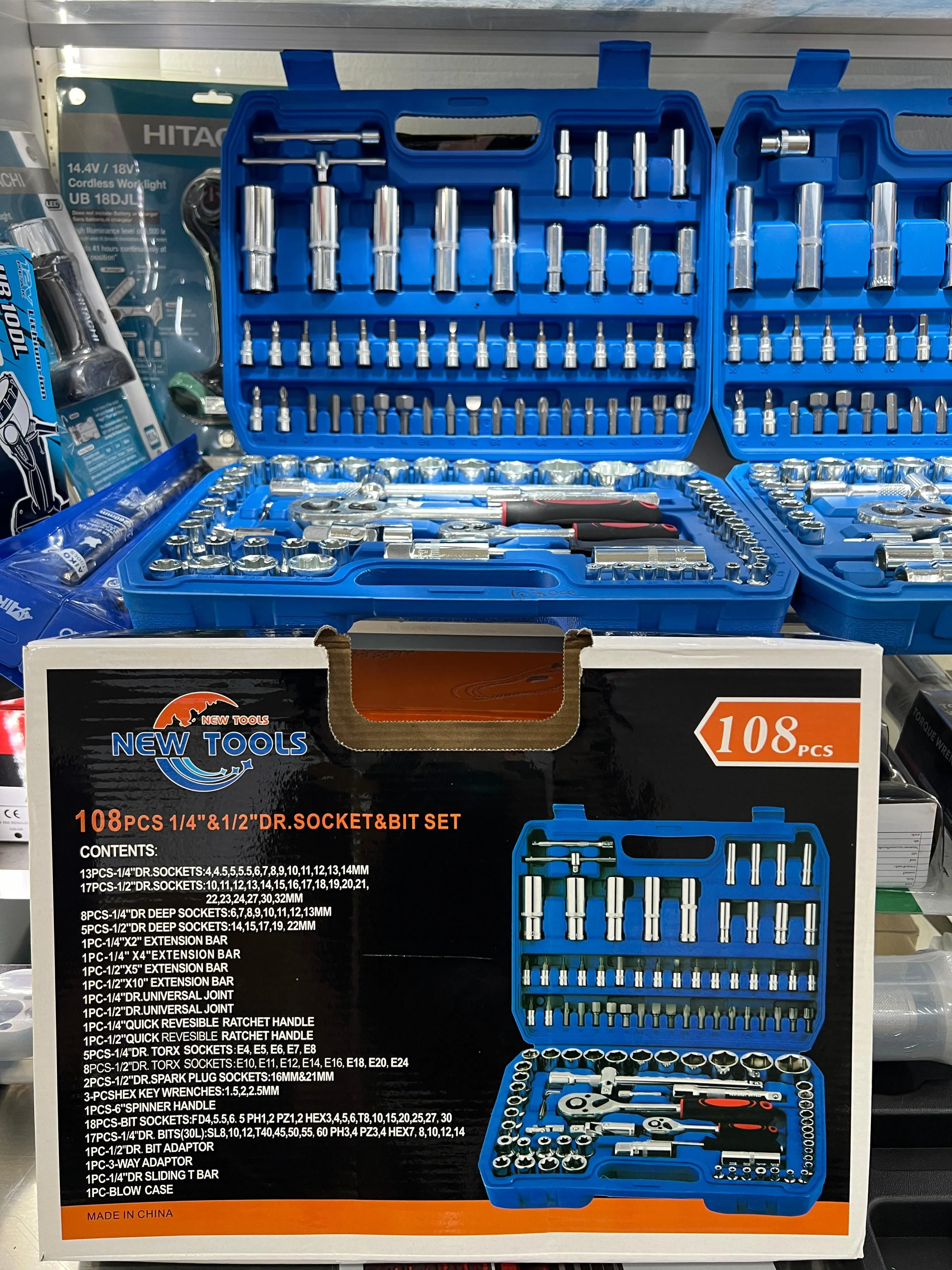 Socket Set 1/4 & 1/2 (108 Pcs) | Model : SKT-JS-108PCS