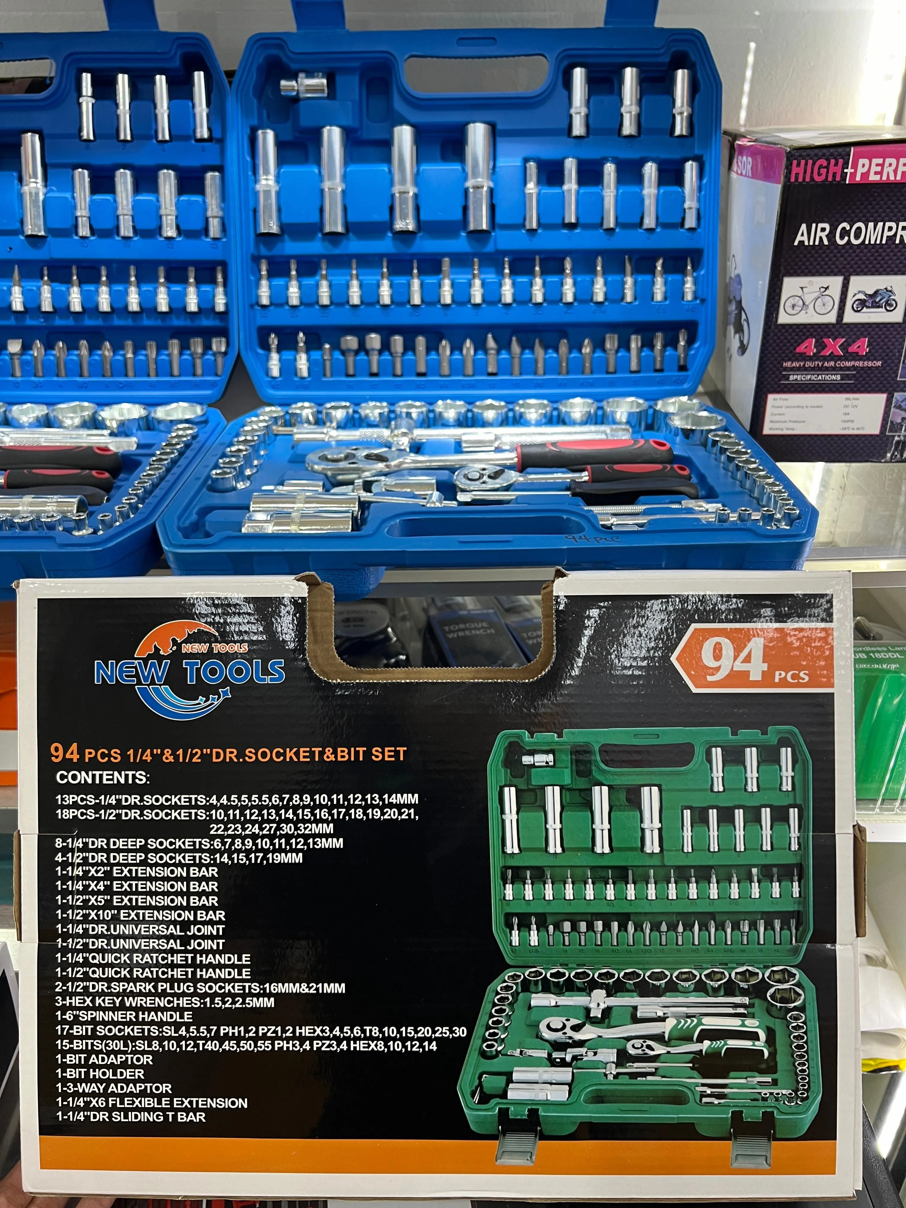 Socket Set 1/4 & 1/2 (94 Pcs) | Model : SKT-JS-94PCS