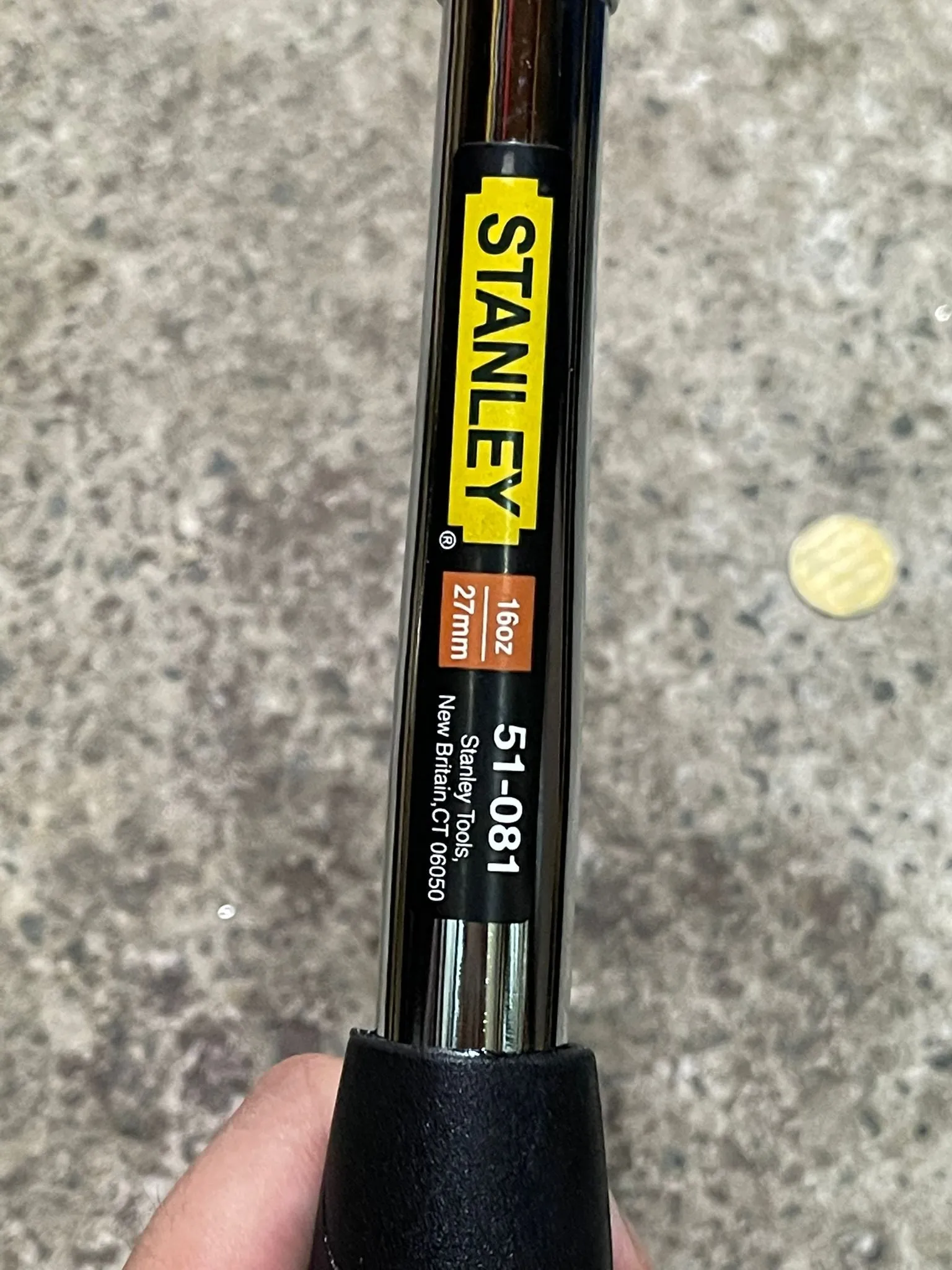 Stanley 16Oz Steel Claw Hammer  #51-081 | Model : STY51081