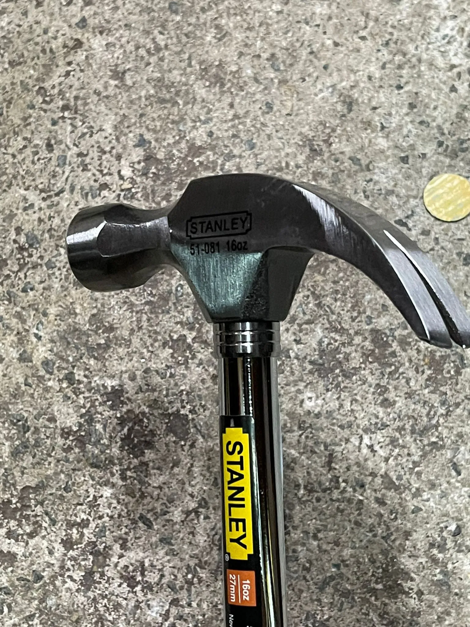 Stanley 16Oz Steel Claw Hammer  #51-081 | Model : STY51081