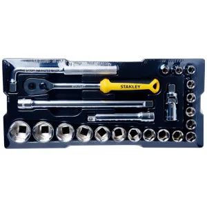 Stanley 23pc 1/2 Dr. 6pt Socket Module Set | Model : STMT74173-8