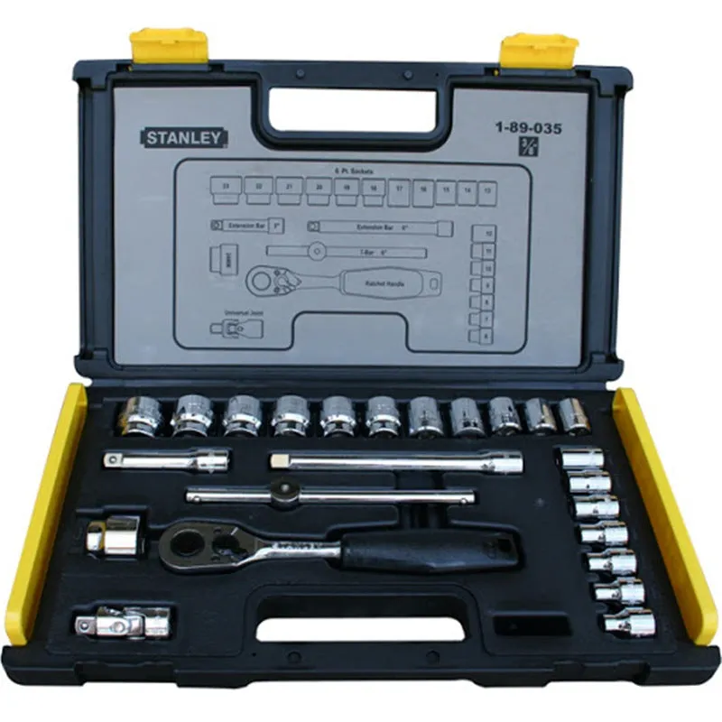 Stanley 24pc 3/8 Dr. Socket Set. 6-24mm | Model : 89-035-1