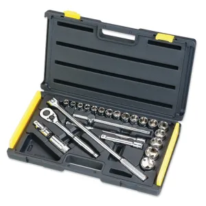 Stanley 25pc 1/2 Dr 6pt Metric Socket Set | Model : 86-589-1