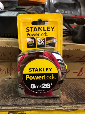 Stanley Powerlock Tape 8m (26ft) x 25mm | Model : STY33428 (STHT33428-8)