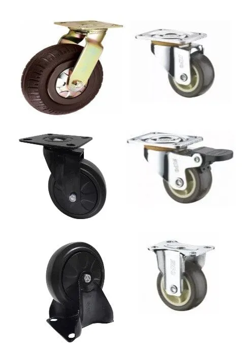 Supo Brown Wheel 1 - 8| Model : C- | Type : Swivel . Brake or Rigid