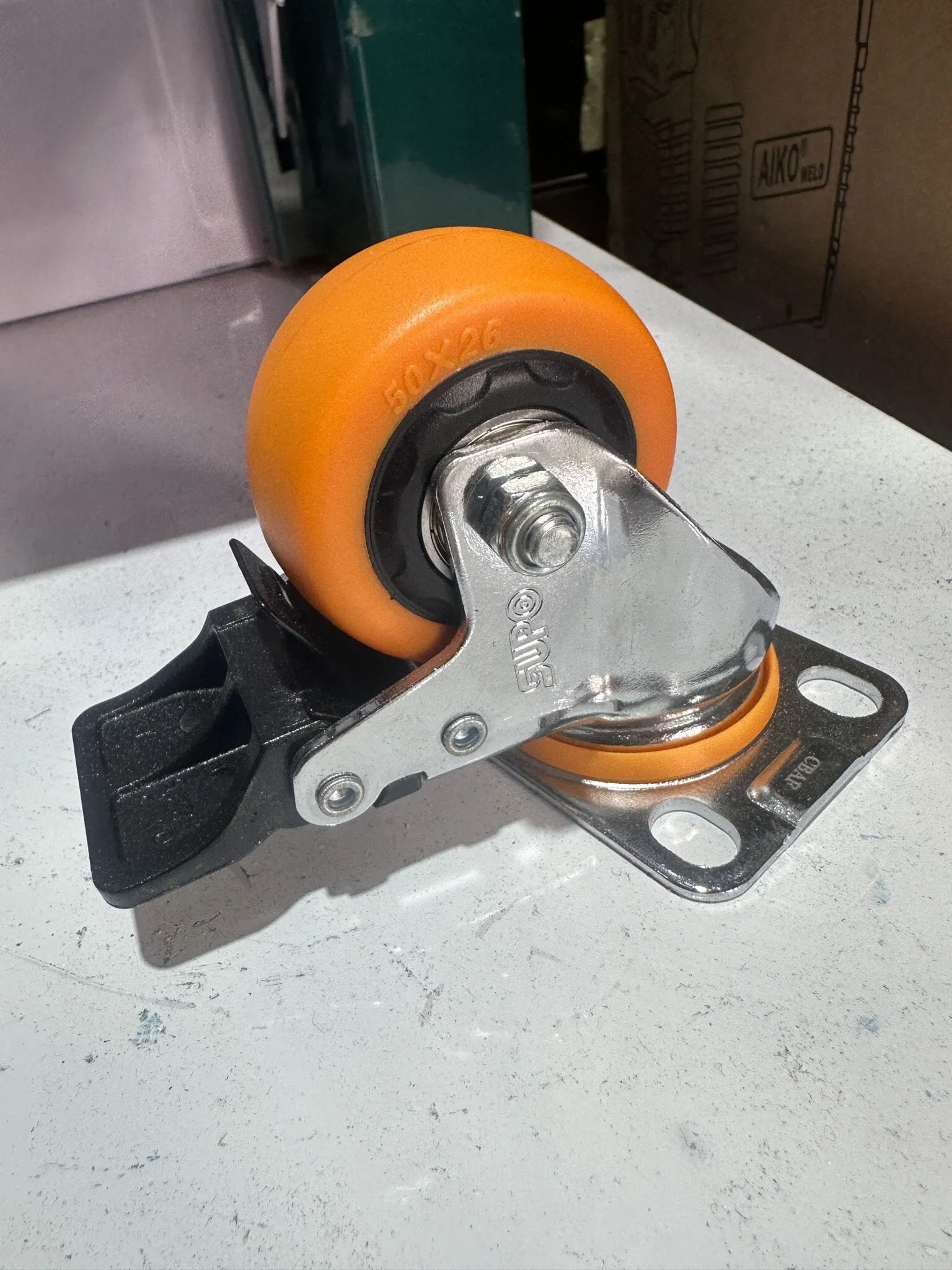Supo Orange Wheel 2 - 8| Model : C- | Type : Swivel . Brake or Rigid