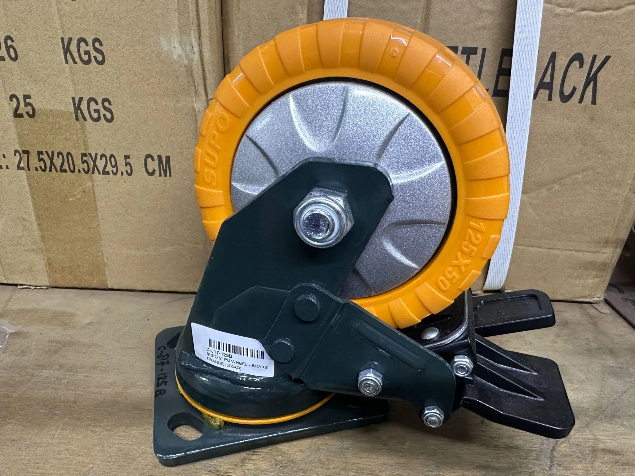 Supo Orange Wheel 2 - 8| Model : C- | Type : Swivel . Brake or Rigid