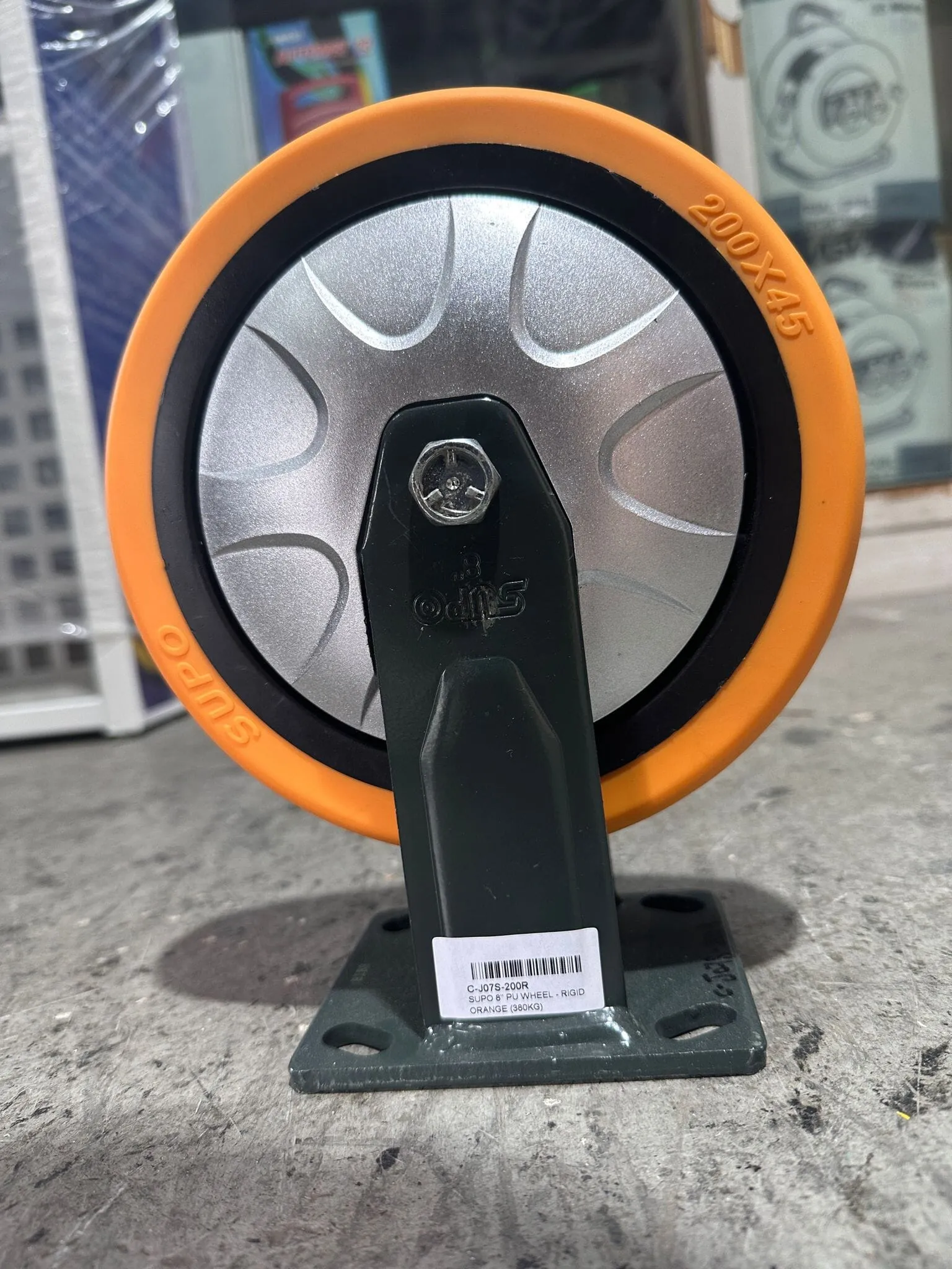 Supo Orange Wheel 2 - 8| Model : C- | Type : Swivel . Brake or Rigid