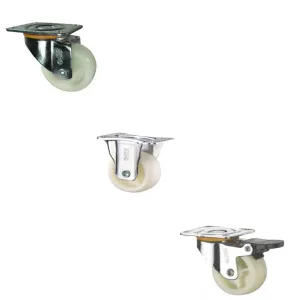 Supo White Wheel 1-1/2 - 5| Model : C- | Type : Swivel . Brake or Rigid