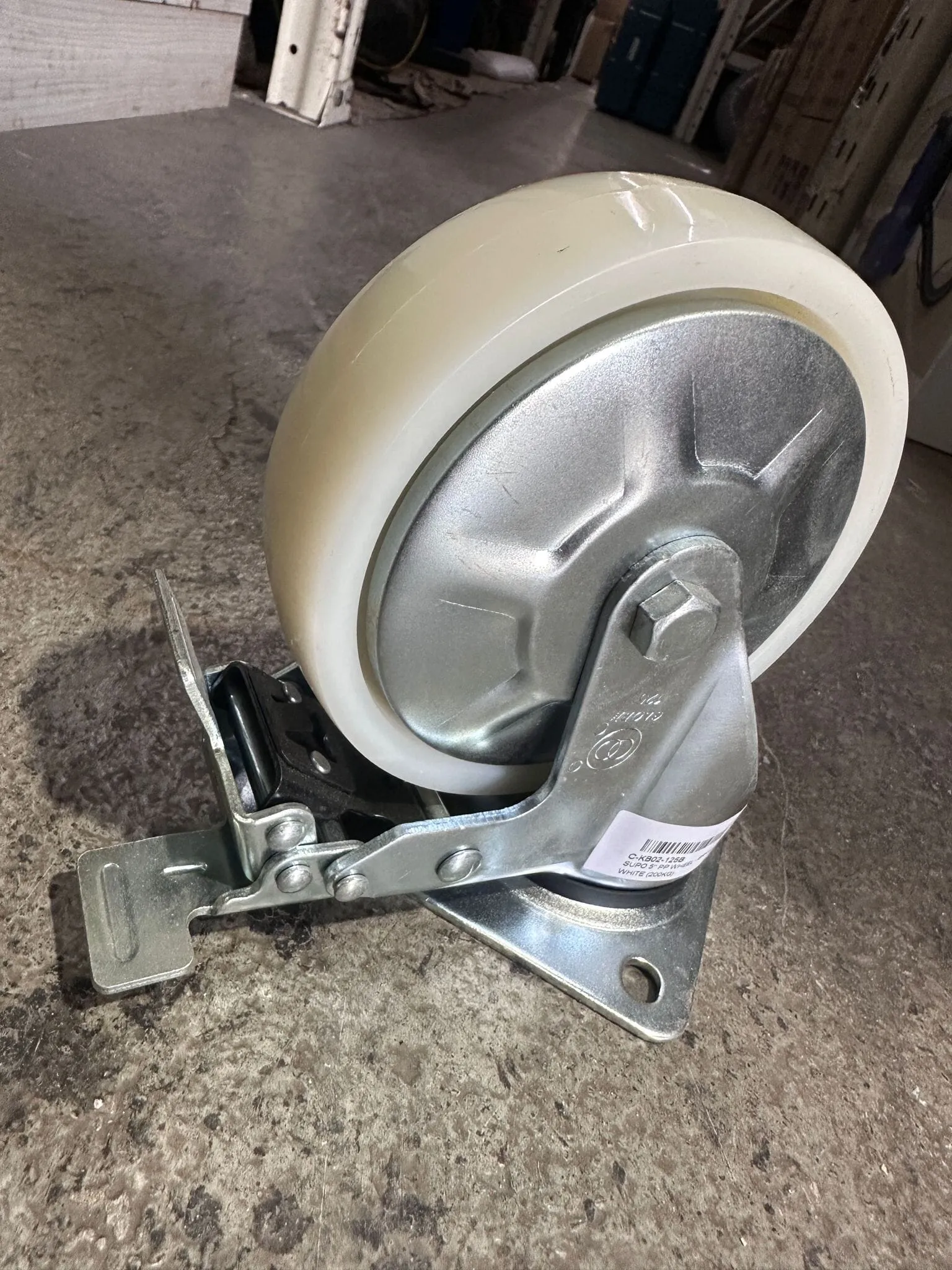 Supo White Wheel 1-1/2 - 5| Model : C- | Type : Swivel . Brake or Rigid