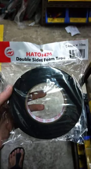 Swan/Hato 24mm x 10m Black/Green Double Side Foam Tape | Model : DSFT-SB2410