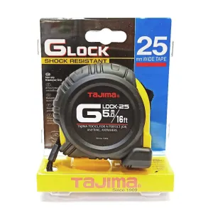 Tajima 5.0m (16ft) 25mm Wide. Shock Resistant Measuring Tape | Model : 016-095-2555 (GLock-25)