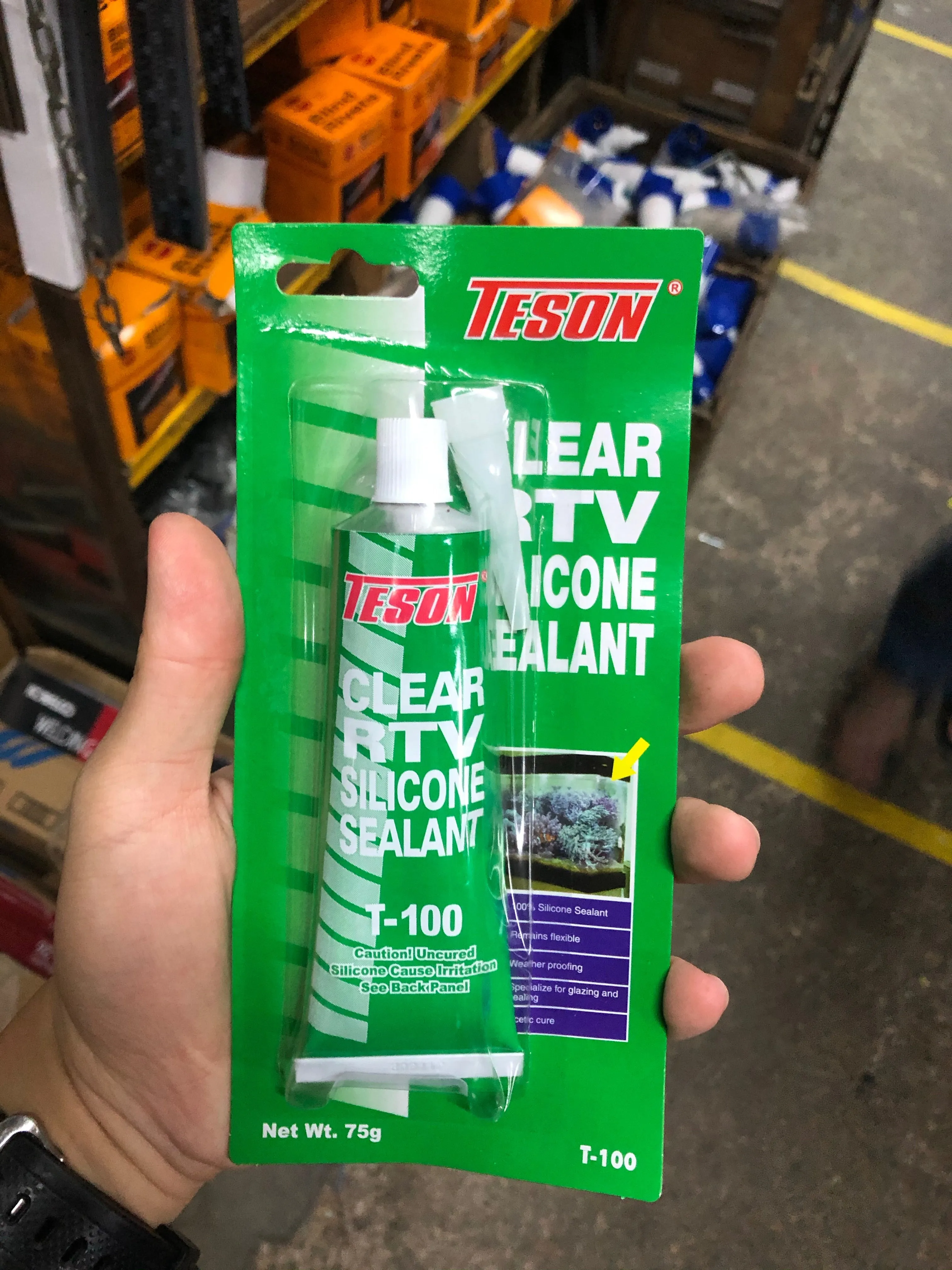 Teson Clear/White RTV Silicone Sealant 75g | Model : SIL-T100