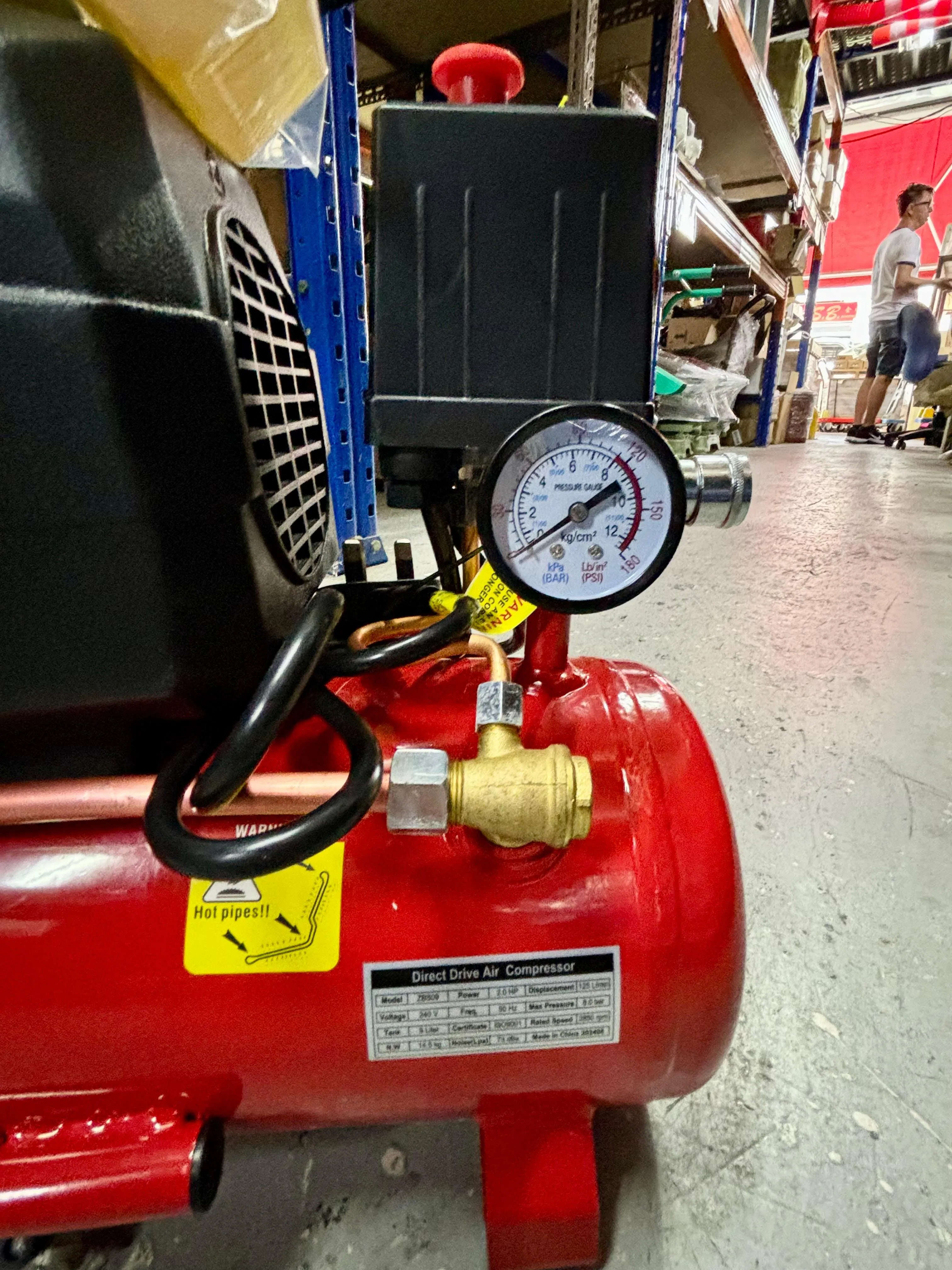 Tiger 2Hp 9L 240V Direct Air Compressor (FOR EXPORT ONLY) | Model : ZBS09