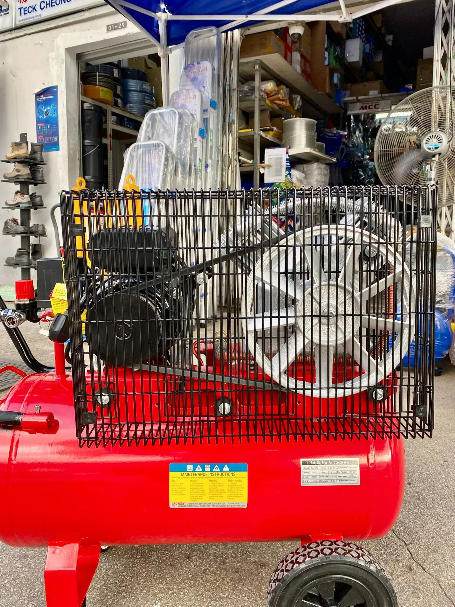 Tiger 3hp 50l Oil Free Belt Air Compressor( FOR EXPORT ONLY)  | Model : BVL70-50