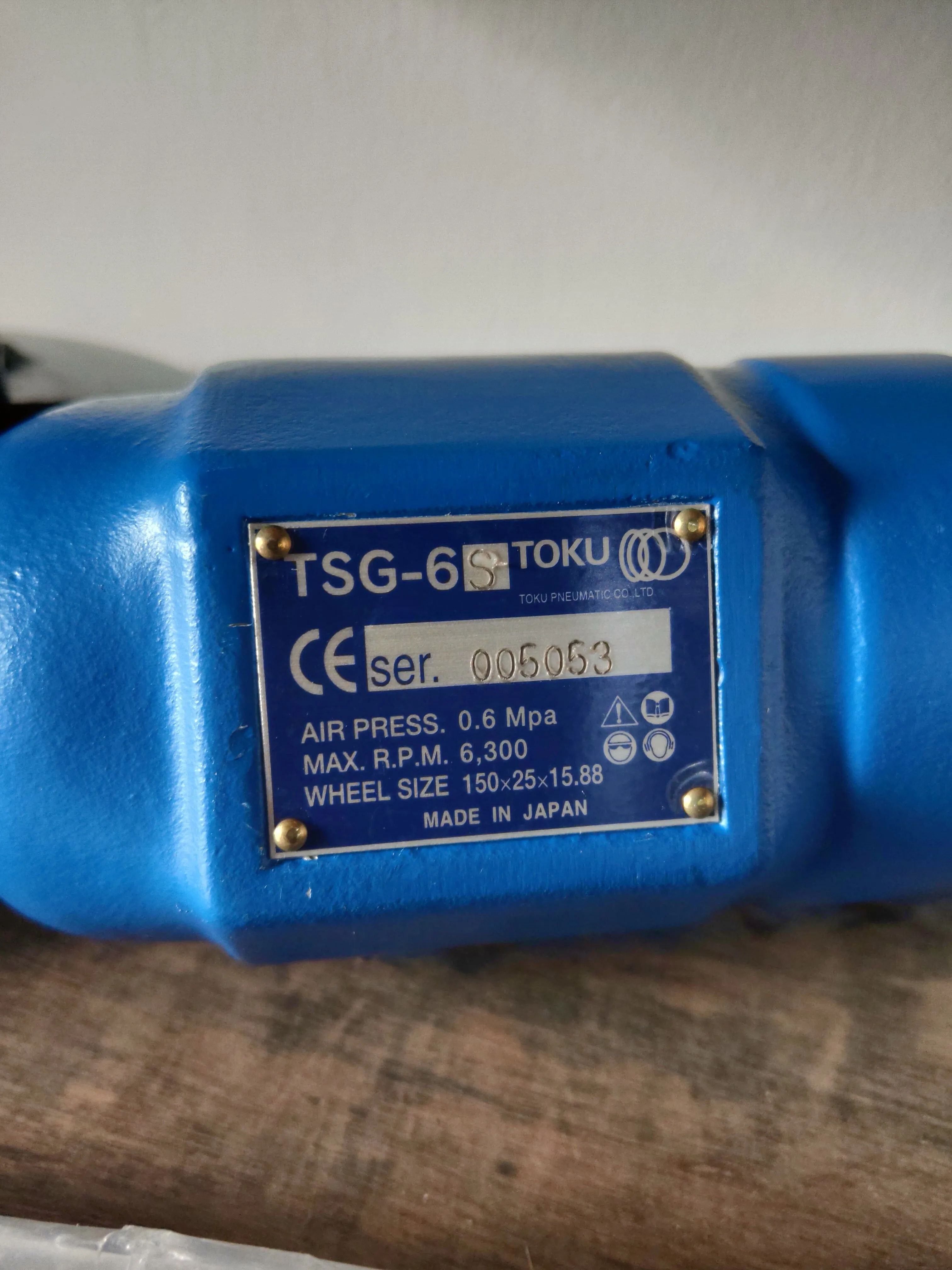 Toku TSG6S Air Straight Grinder  5 Pneumatic  | Model: TOKU-TSG6S
