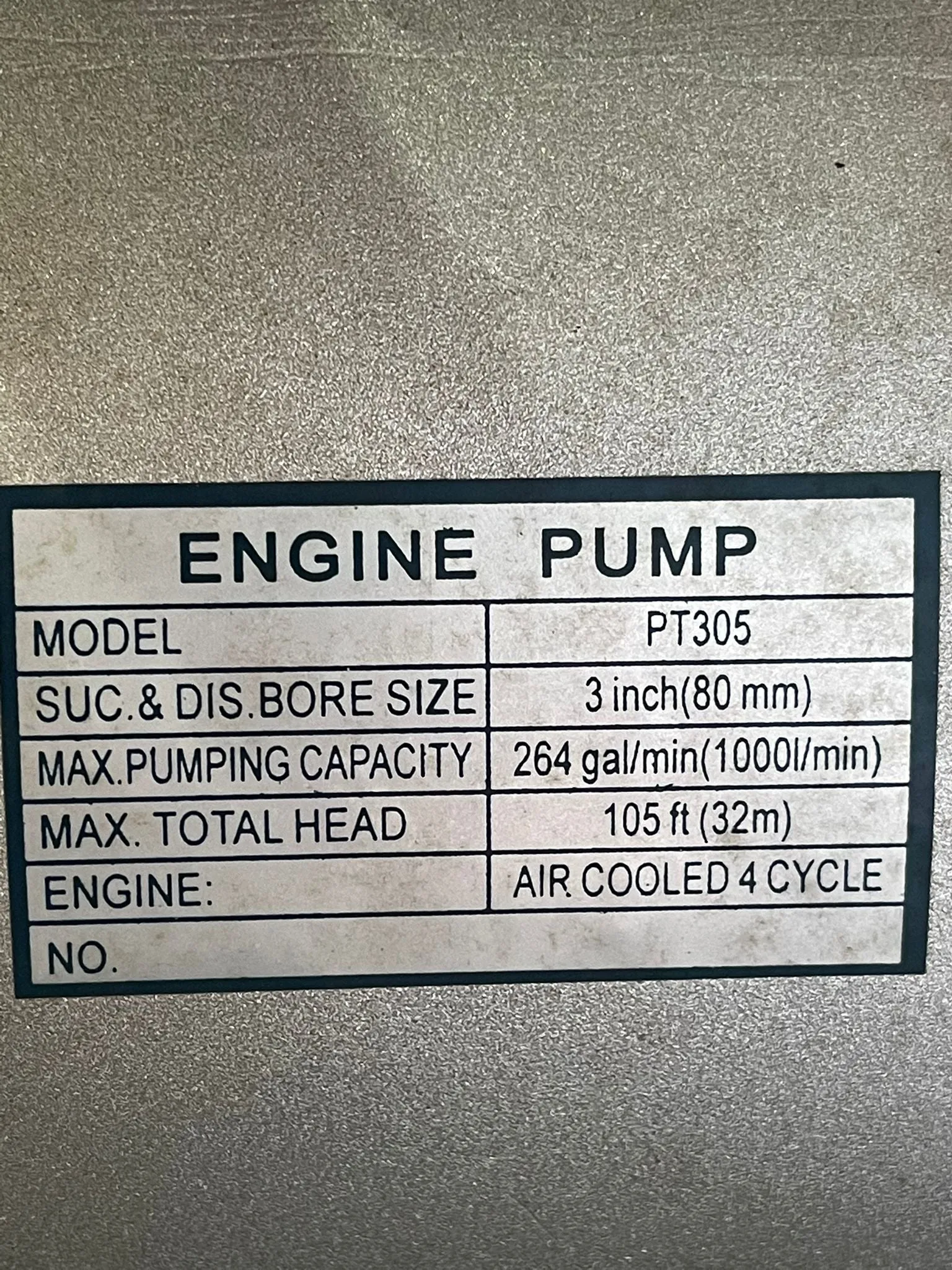 Tropic 3 gasoline 5hp Water Pump come with EY20D robin engine | Model : WP-TRP75YC