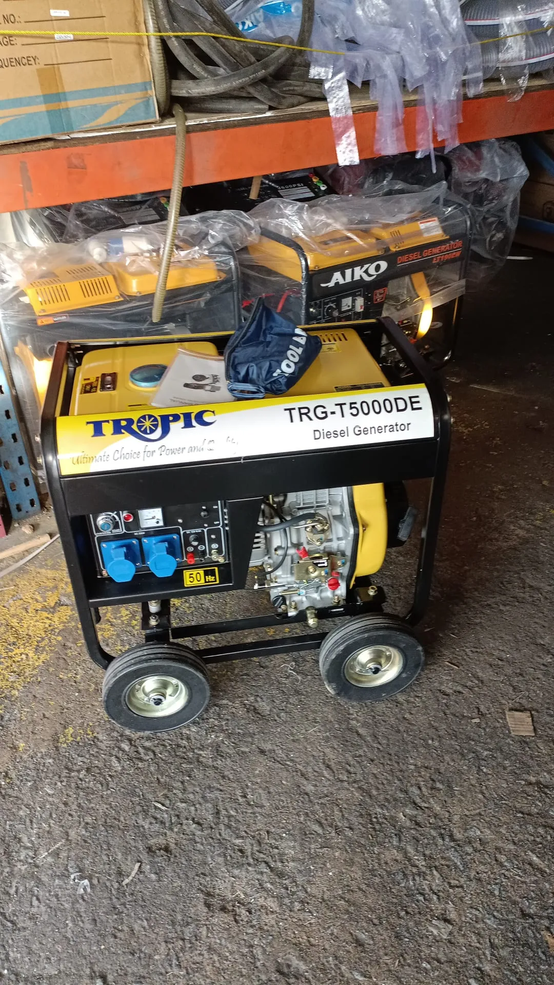 Tropic TRG-T5000DE 230V 5000W Diesel Generator (Open Type) | Model : TRG-T5000DE