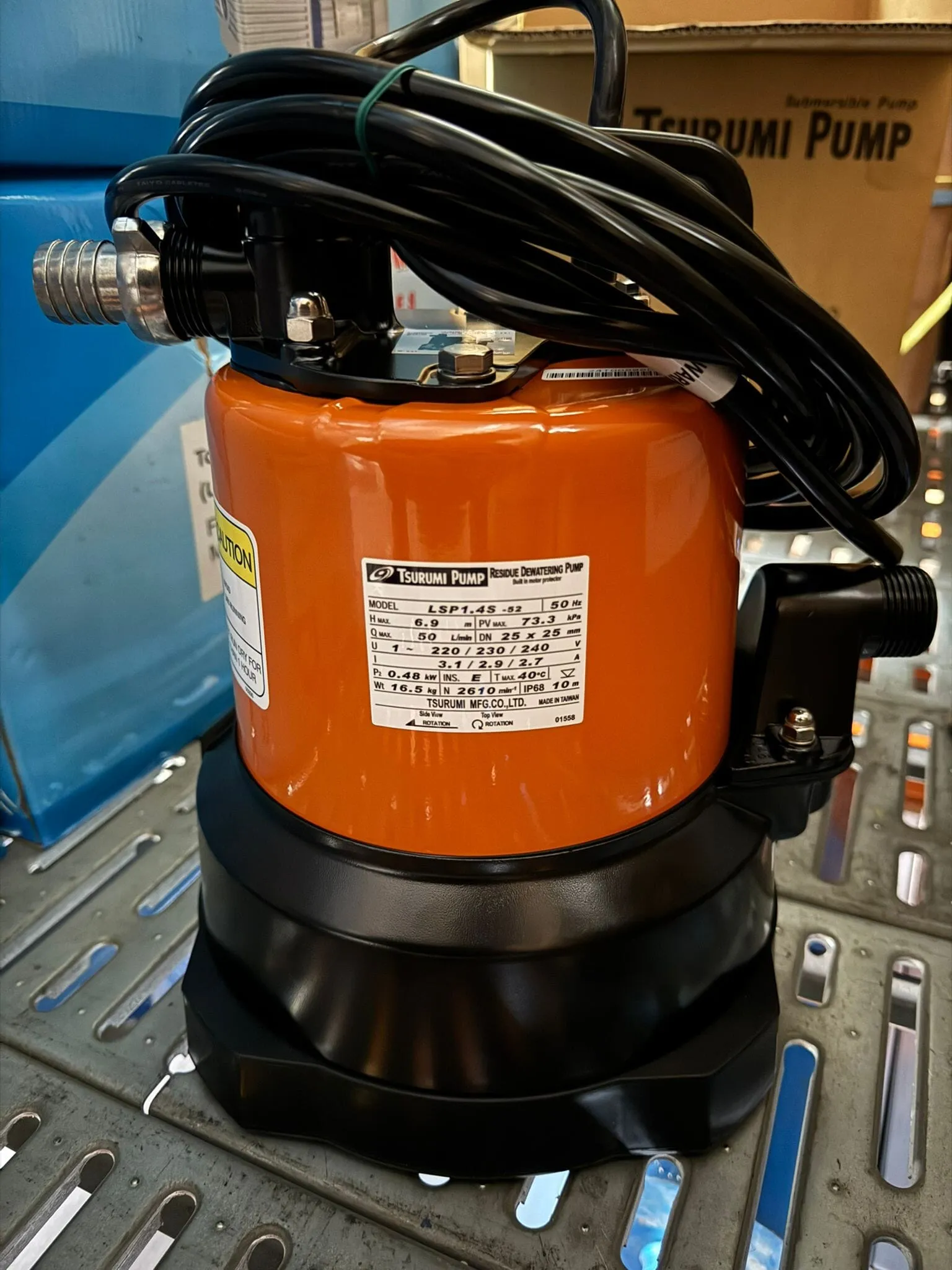 Tsurumi #LSP1.4S-52 Pump Discharge Bore 1hp 50hz 25mm  | Model : LSP1.4S