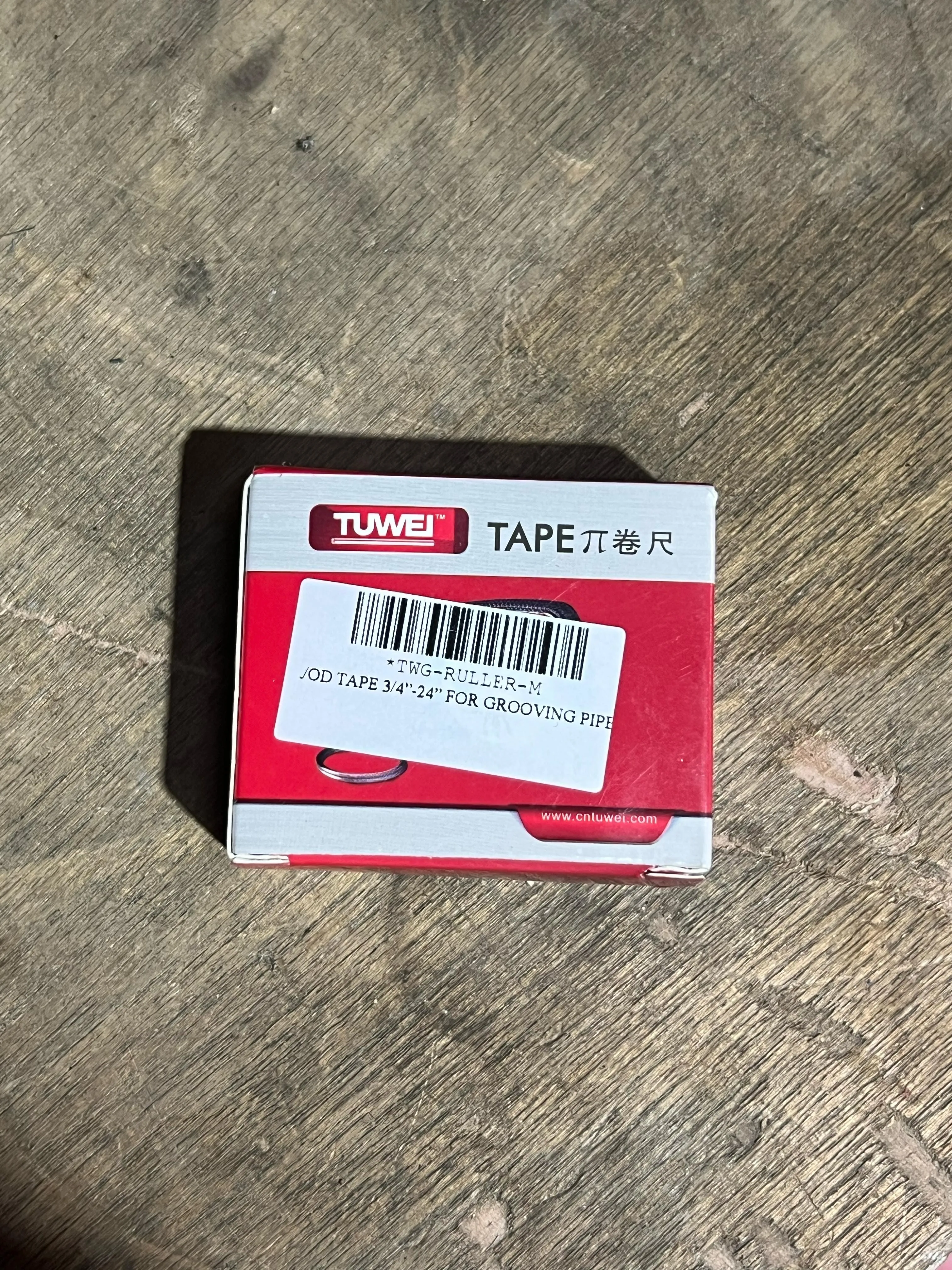 TT Ruller/OD Tape 3/4-24 For Grooving Pipe (Metal) | Model: *TWG-RULLER-M