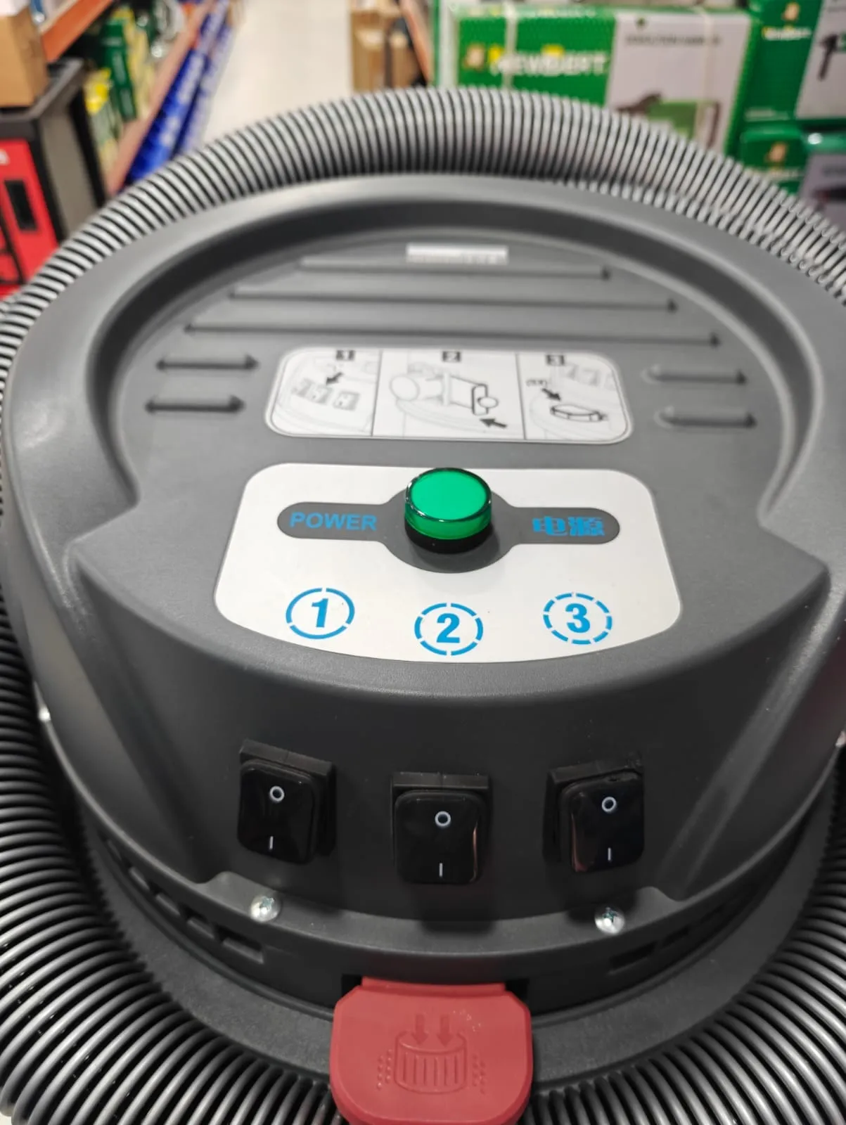 Worker 3 motor 240V Heavy Duty Dust Powder Vacuum Cleaner | Model : VC-WORKER