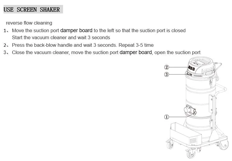 Worker Dust Vacuum Cleaner (Three Motor) | Model : VC-WKVT3