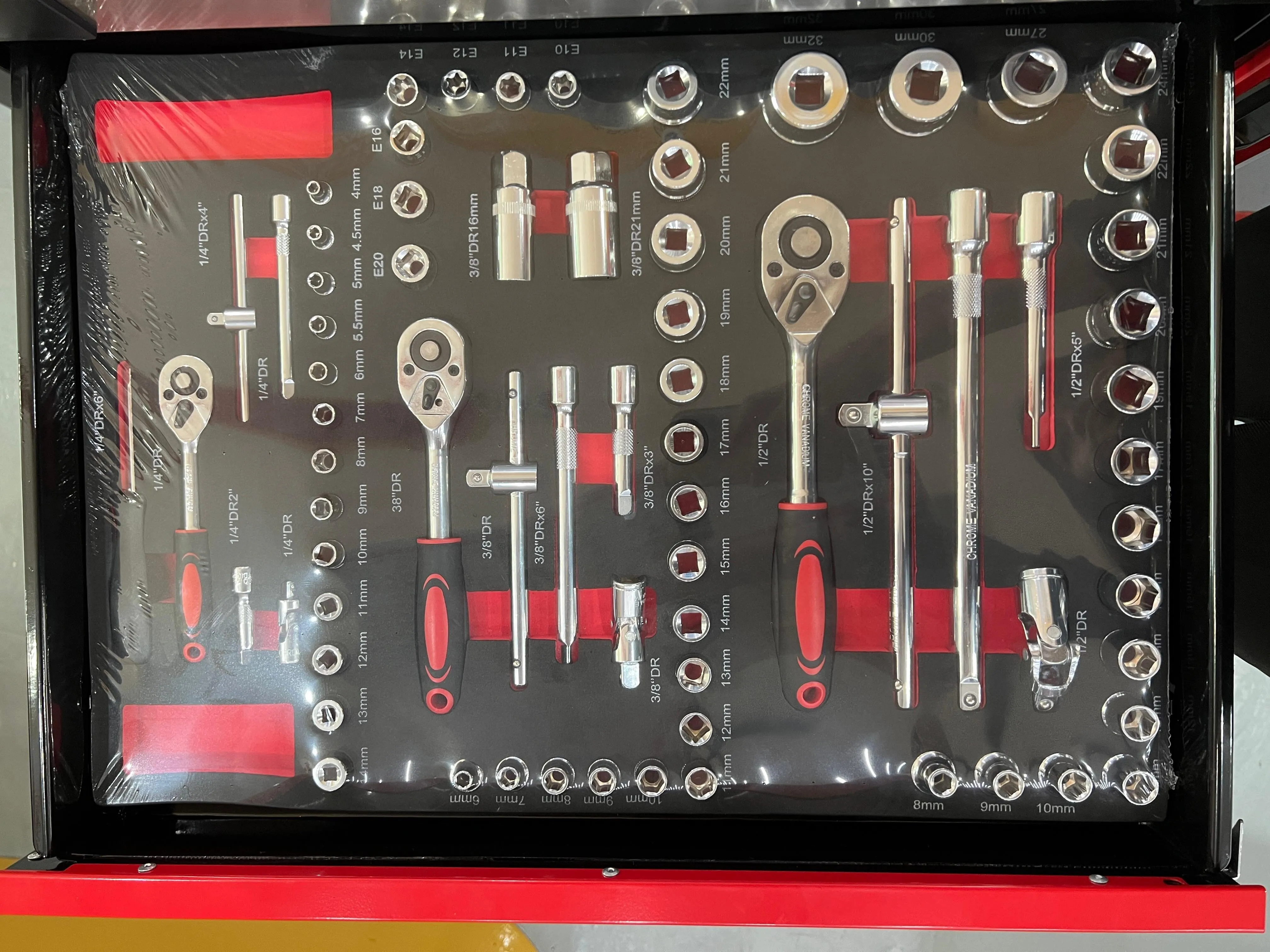 Workshop Tool Cabinet Come with 201 Pcs Tool Set | Model: TB-JS-RC24 201PCS