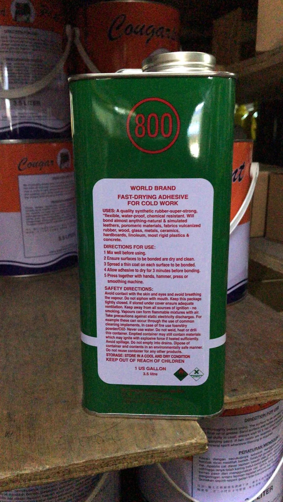 World Brand 800 Adhesive 1Gal. 3.5L | Model : GLUE-W8001