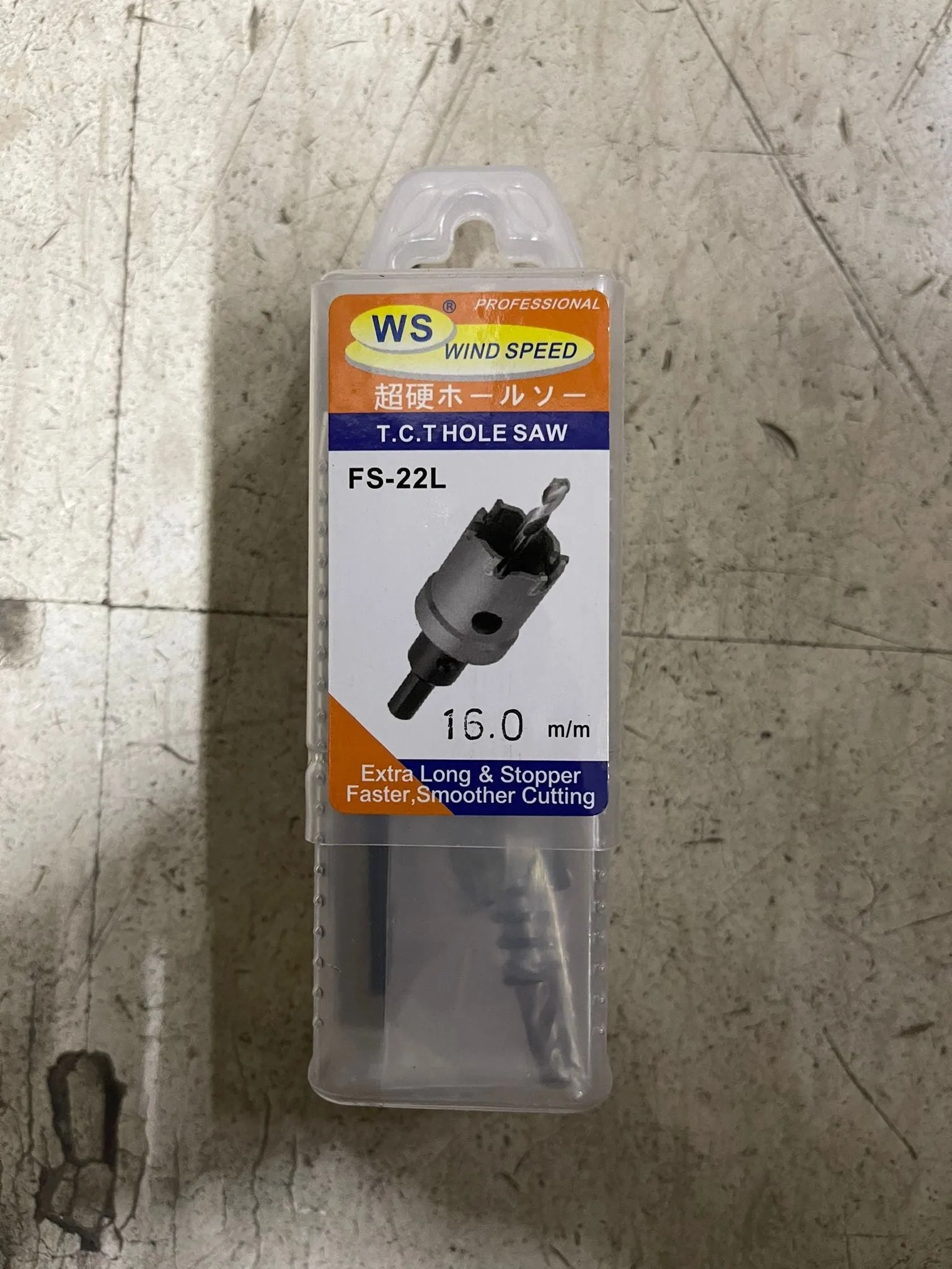 WS TCT Long Series Hole Saw #FS22L | Model: FS22L-