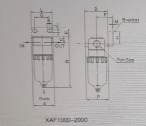 XCPC Air Filter Come With Auto Drain | Model: AF-XAF