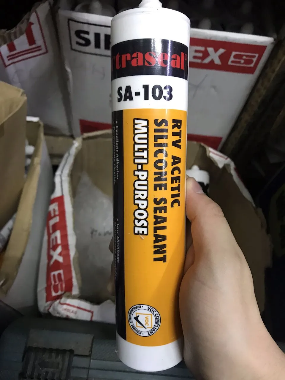 Xtraseal Acetoxy Silicone Sealant | Colours : White. Grey. Clear. Black | Model : SA-103