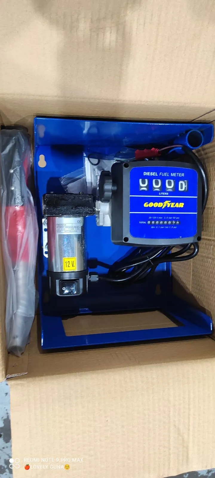 Yolip DC (1 Inlet/Outlet) Diesel Pump Set 12V Come With Diesel Meter. Auto Gun And 4M Rubber Hose | Model : AM-1224BTA-12V