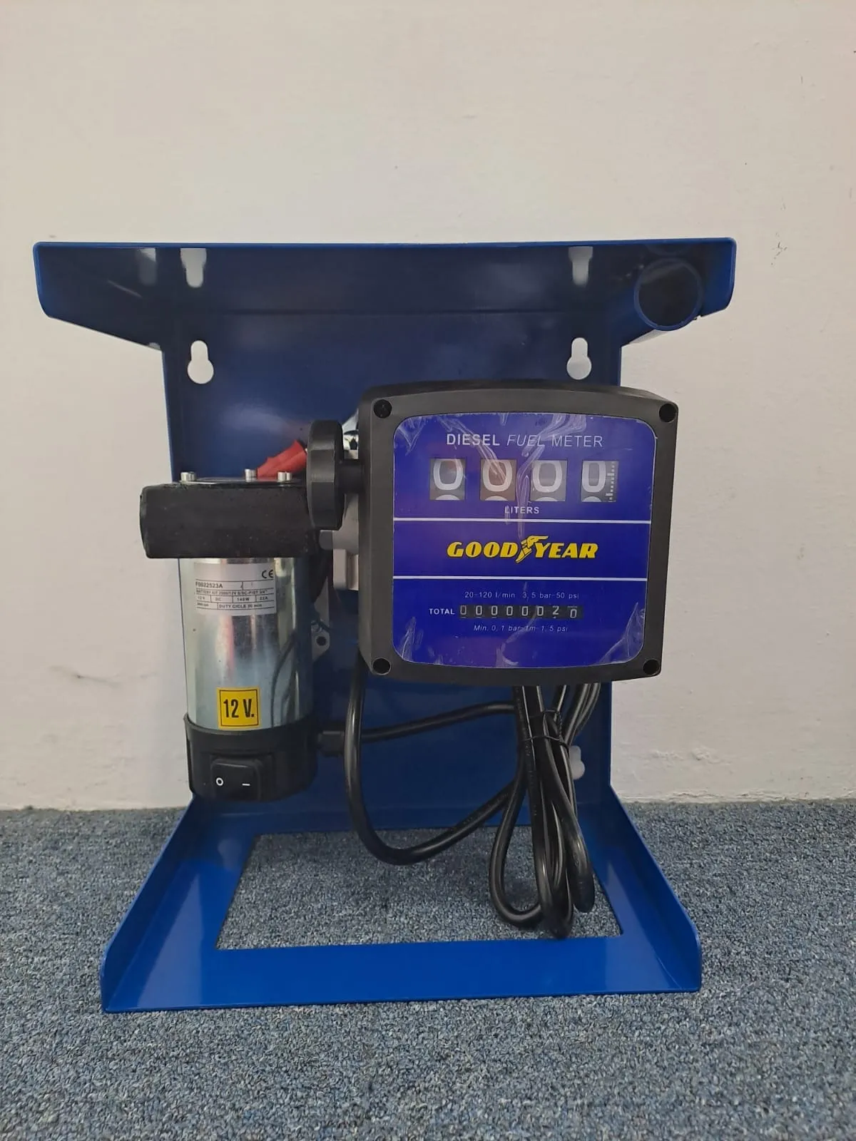Yolip DC (1 Inlet/Outlet) Diesel Pump Set 12V Come With Diesel Meter. Auto Gun And 4M Rubber Hose | Model : AM-1224BTA-12V